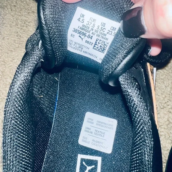 Puma Black and Pink Athletic Shoes - Picture 5 of 5